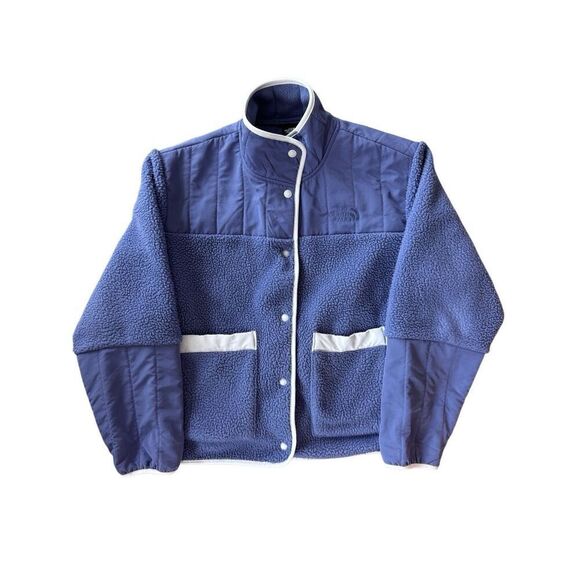 The North Face Womens Cave Blue Dusty Periwinkle Cragmont Fleece Jacket Size XL - Picture 1 of 8